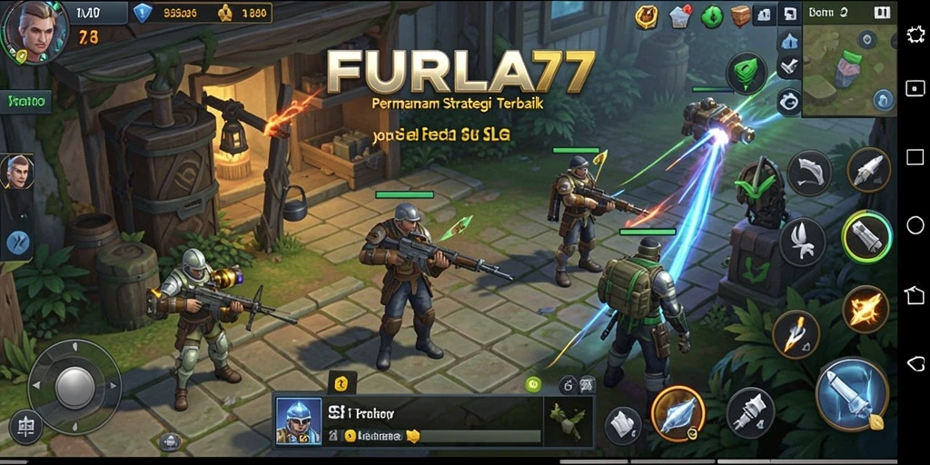 Screenshot FURLA77 menampilkan aksi strategi mendebarkan dalam gameplay.