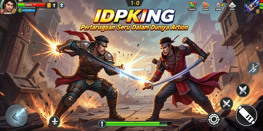Tangkapan layar menampilkan aksi seru dari gameplay IDPKING.