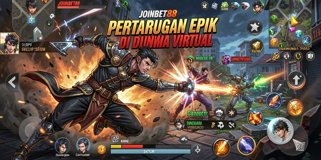 Tangkapan layar utama JOINBET88 menampilkan aksi pertarungan seru dalam game Fighting.