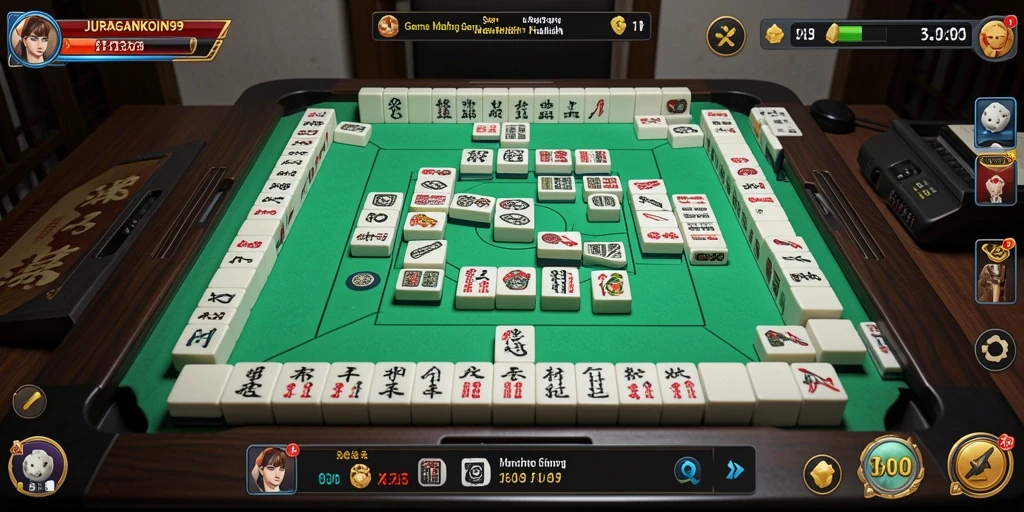 Tampilan menarik dari gameplay Mahjong JURAGANKOIN99 yang menantang.