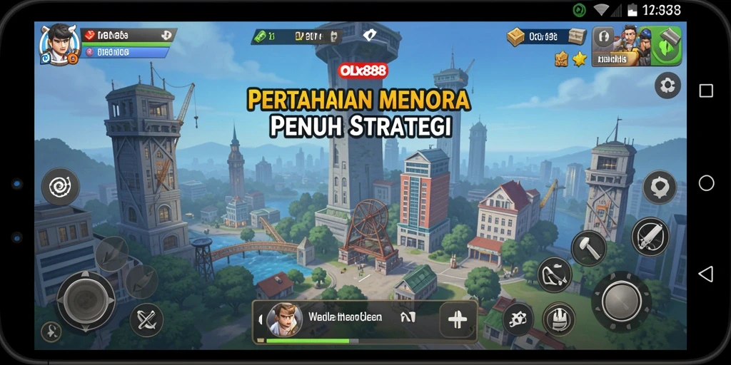 Screenshot menampilkan aksi seru Tower Defense di OLX888.