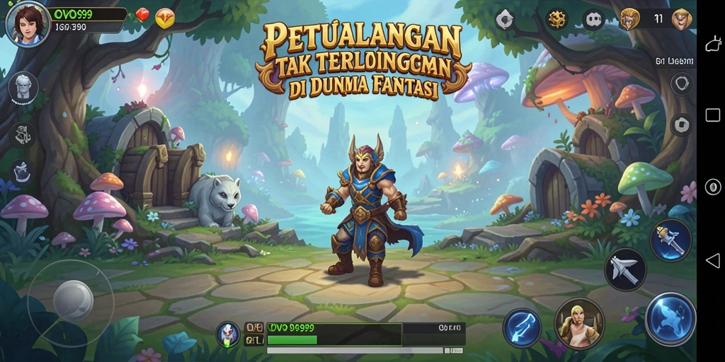 Tangkapan layar OVO99 menampilkan aksi seru dalam permainan Adventure.