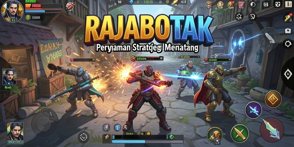 Tangkapan layar gameplay RAJABOTAK dengan strategi yang mendebarkan.