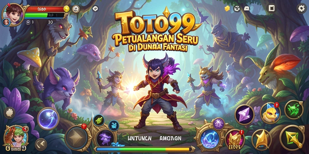 Screenshot menunjukkan karakter utama beraksi dalam lingkungan petualangan yang menantang.